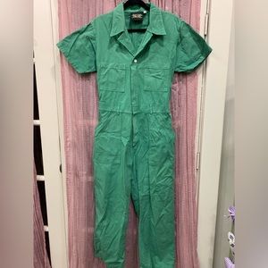 Big bud press short sleeve jumpsuit- green size L